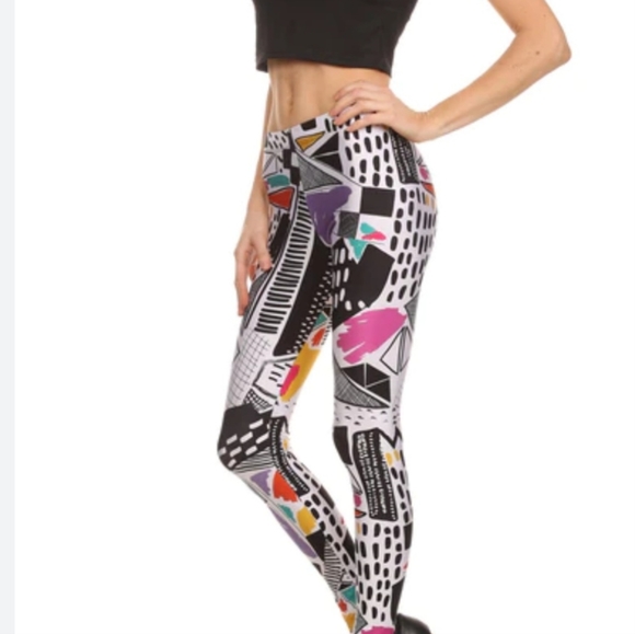 Poprageous Pants - Prorageous Proactive Yoga Dream Leggings Multi Color Sz M